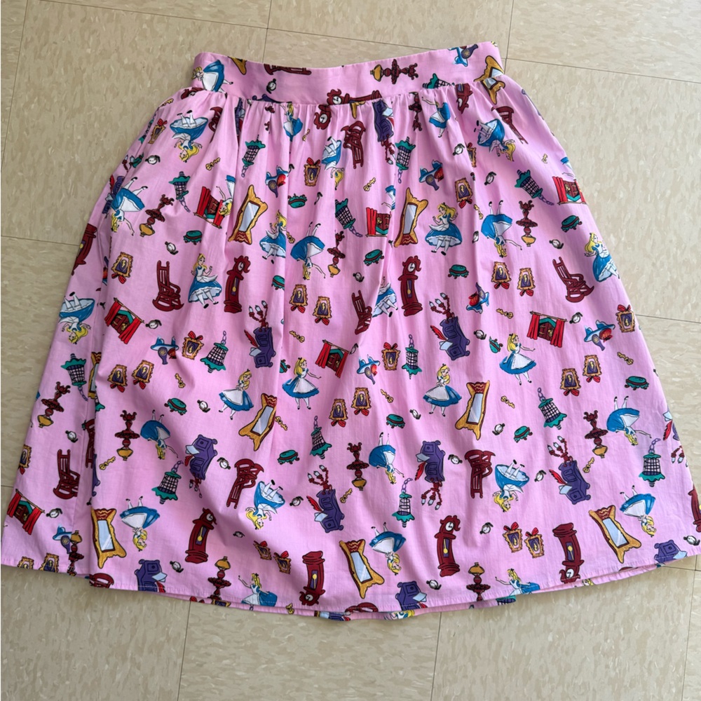 Disney Pink Alice in Wonderland Skirt Pink